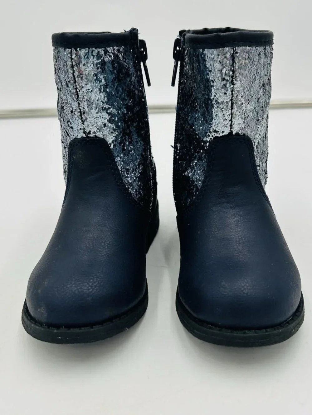 Carter's Toddler Girls Mara Navy Blue Glitter Boot Bootie Size 7 NEW